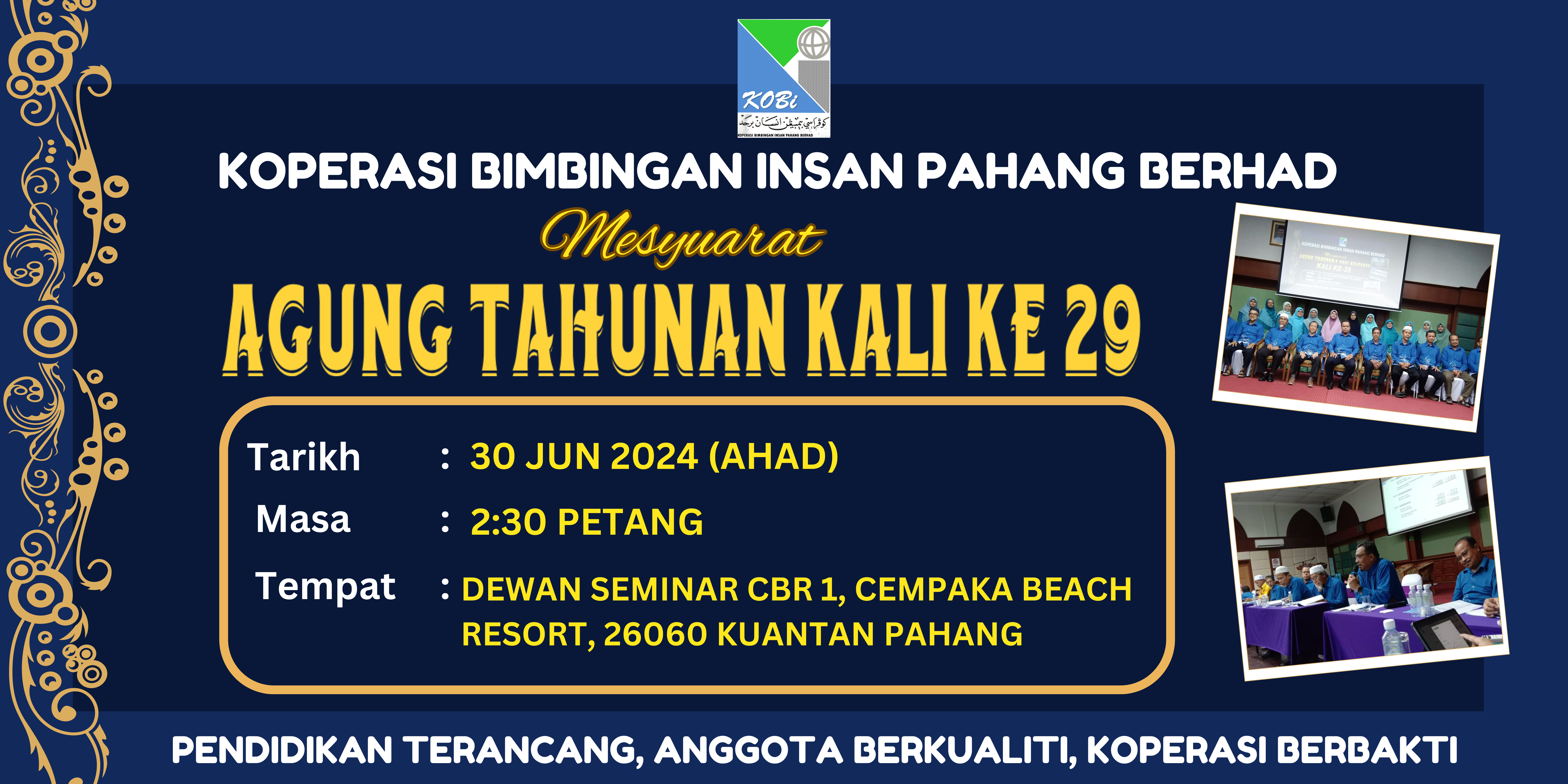 BANNER MESYUARAT AGUNG KOBI KALI KE-29